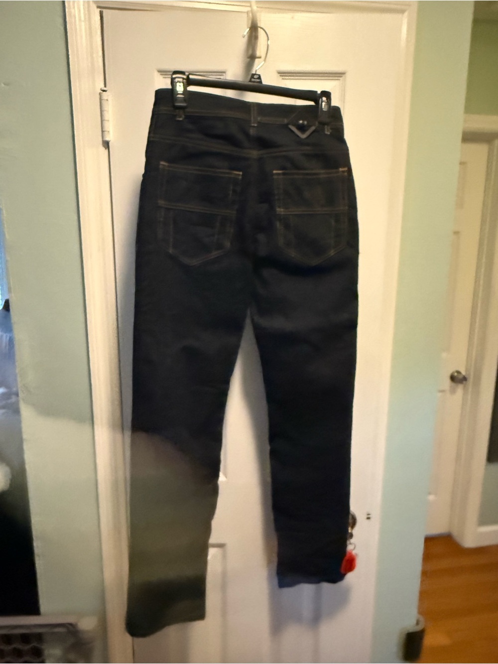 Men's Dark Blue Straight-Leg Jeans